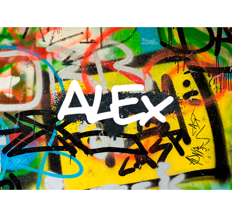 Grafiti cigla tekstura zid od zidova od cigle - TenStickers