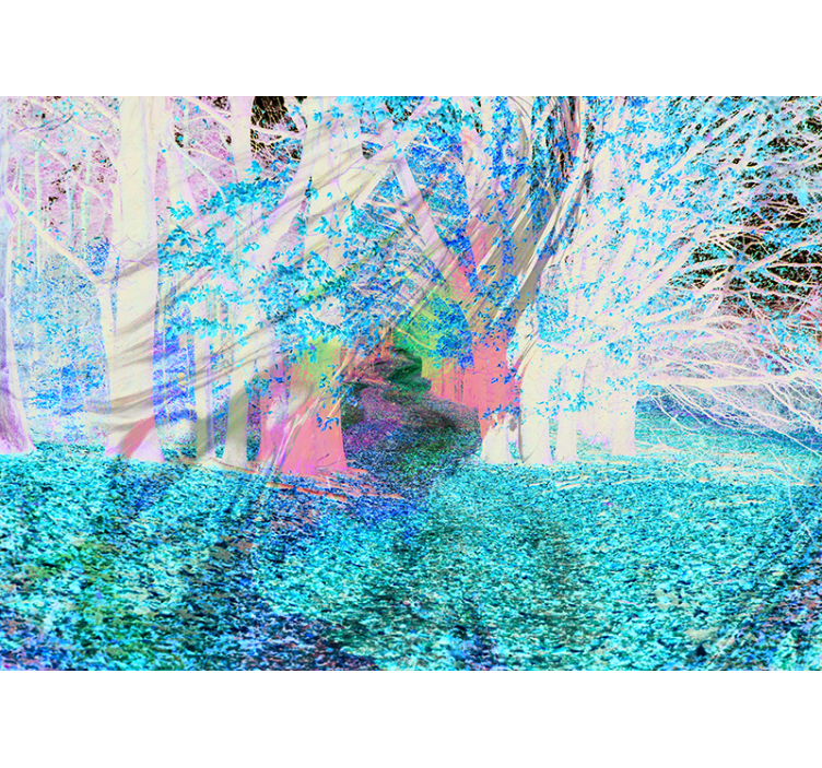 Foto tapete šumski jesenski put - TenStickers