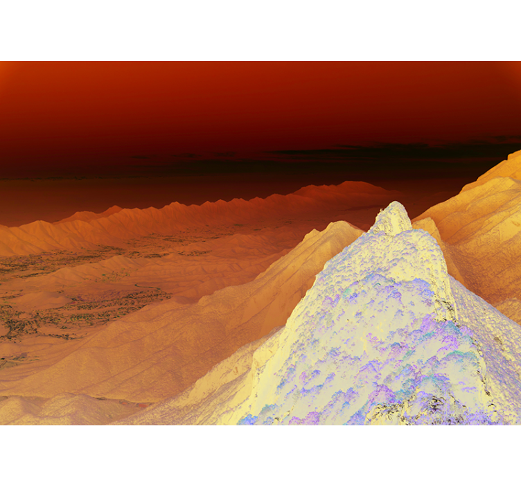 Foto tapeta prekrasan pogled na planinski lanac - TenStickers