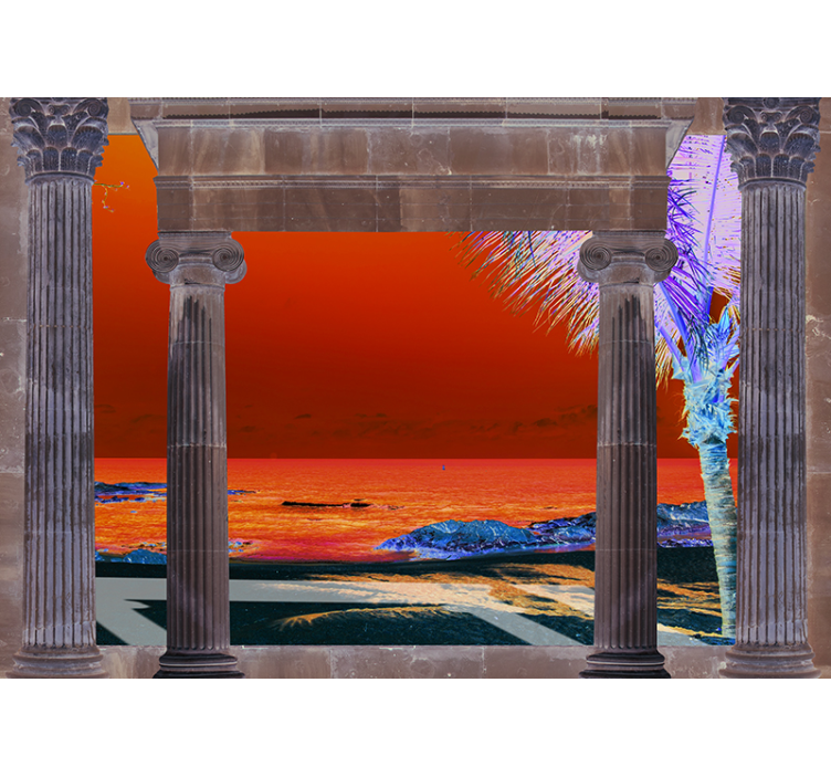 Foto tapeta tropski obalni pogled - TenStickers