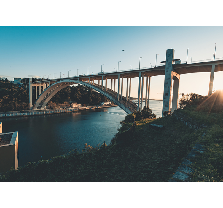 Zidne slike i zidne freske arhitektonski pogled na most - TenStickers