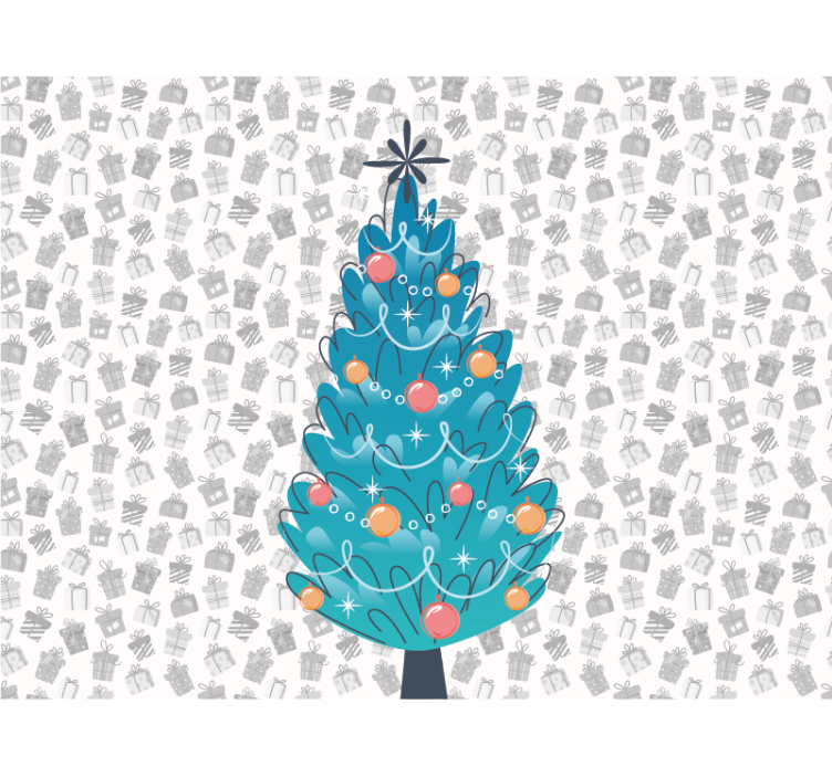 Foto tapete Božić svečano okupljanje životinja - TenStickers