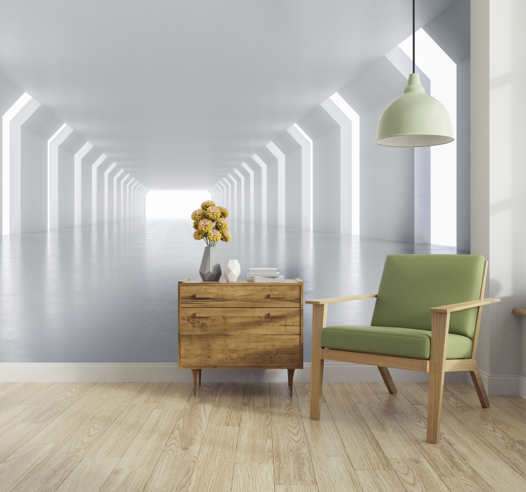 Apstraktni fototapete futuristička perspektiva koridora - TenStickers