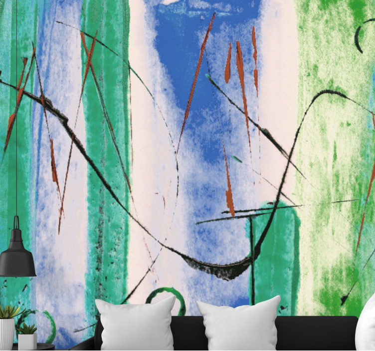 Apstraktni fototapete dinamični uzorci linija - TenStickers