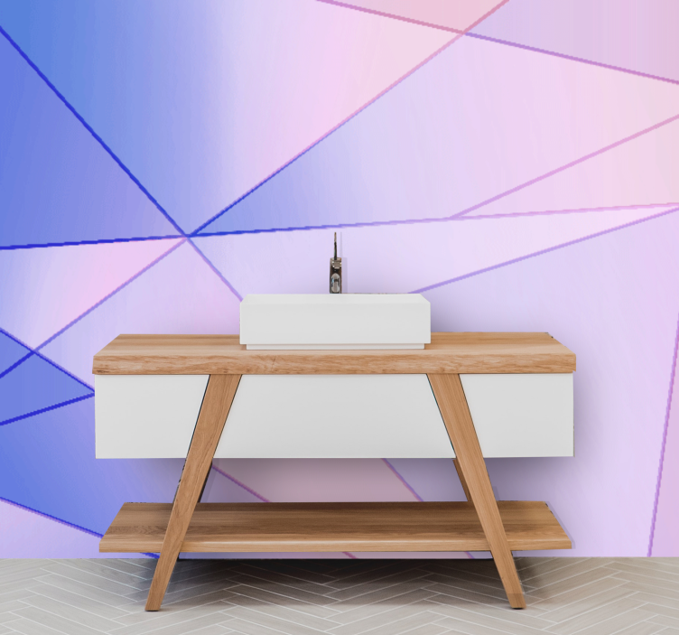 Apstraktni fototapete geometrijska igra boja - TenStickers