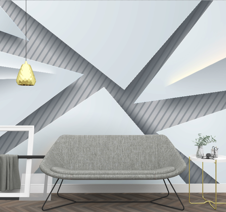 Apstraktni fototapete geometrijski slojeviti oblici - TenStickers