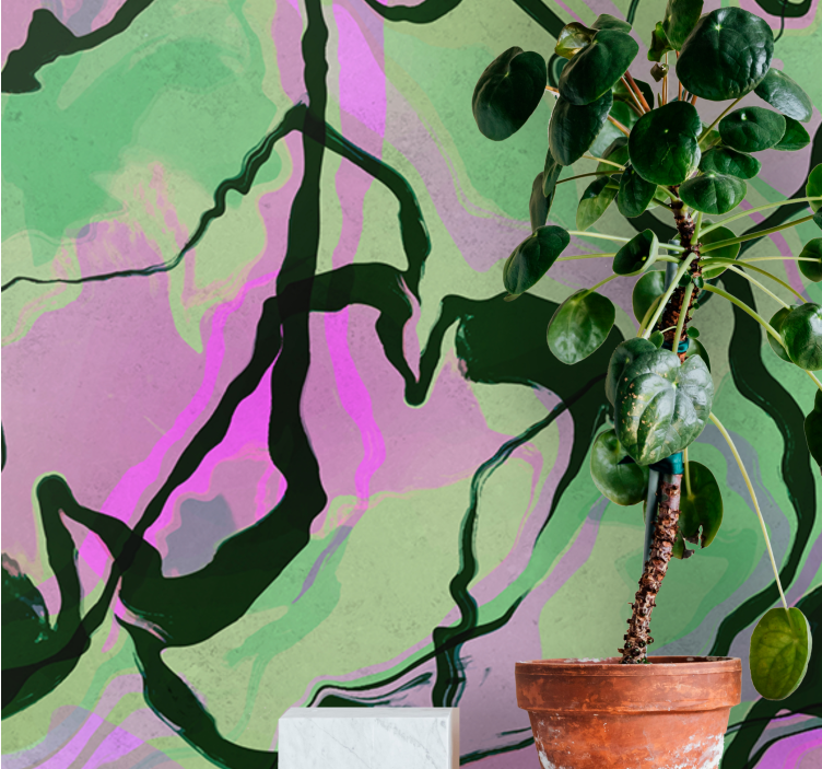 Apstraktni fototapete s organskom oblikovnom kompozicijom - TenStickers