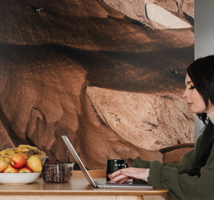 Apstraktni fototapete s teksturiranim pješčanim uzorcima - TenStickers