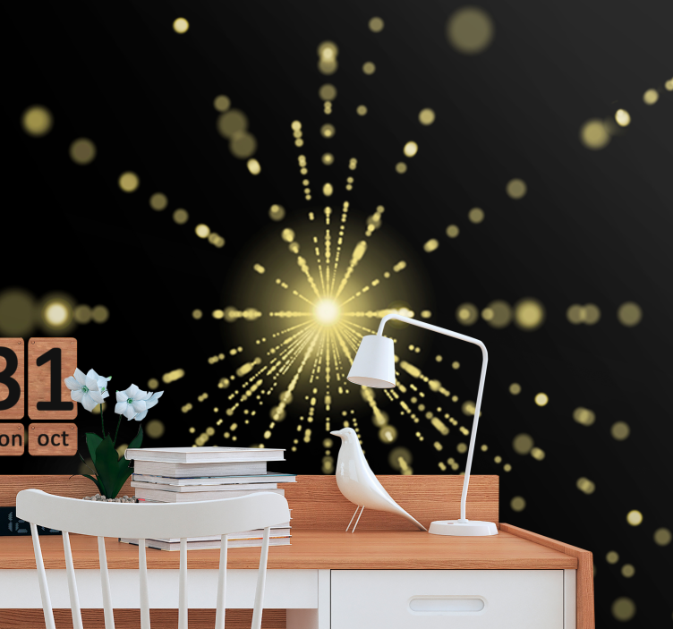 Apstraktni fototapete sjajni svjetlosni izboj - TenStickers