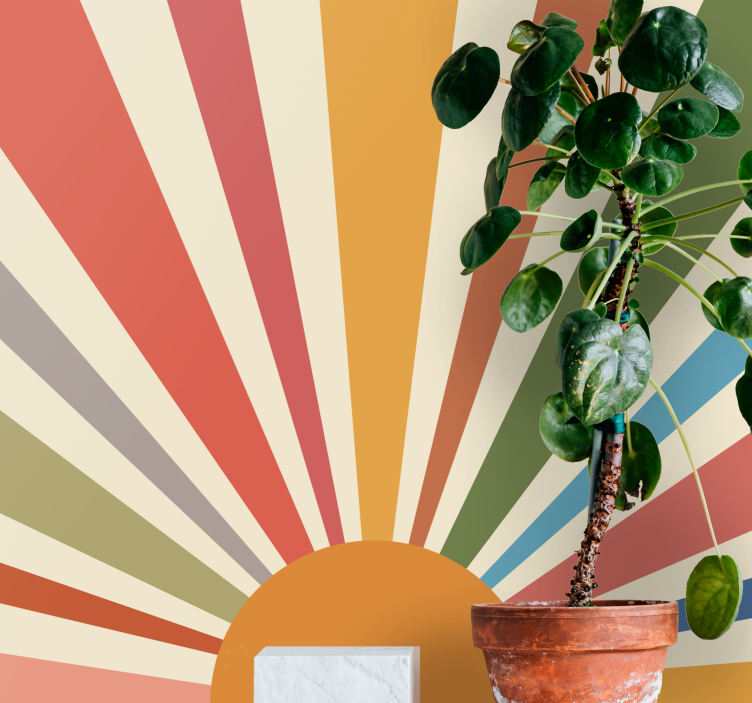 Apstraktni fototapeti uzorak zraka sunca - TenStickers