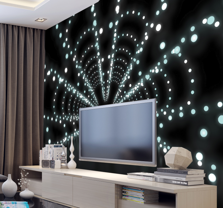 Apstraktni krugovi zidni mural - TenStickers