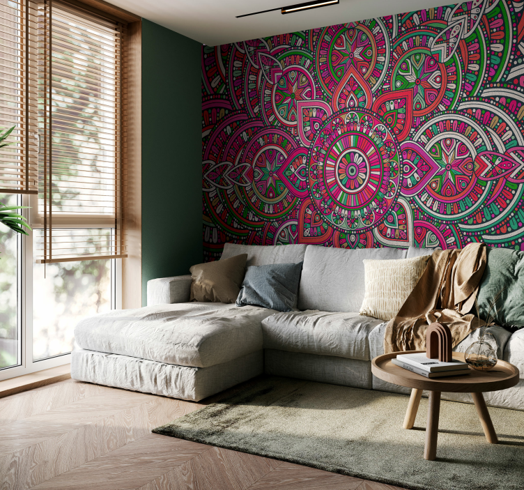 Boho mandala umjetničke zidne slike - TenStickers