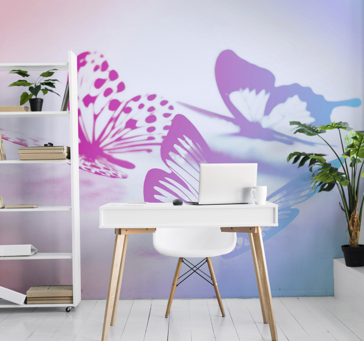 Dvobojni leptiri životinjski zidni zid - TenStickers