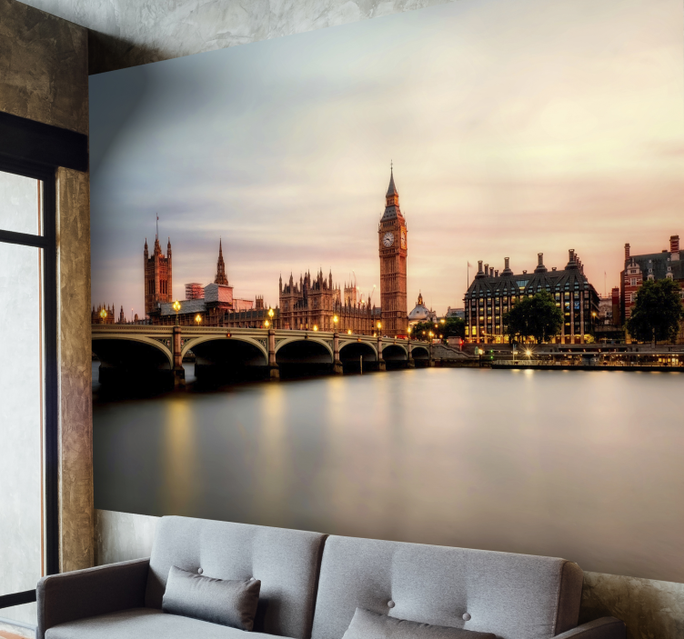 Foto tapete London london skyline sumrak - TenStickers