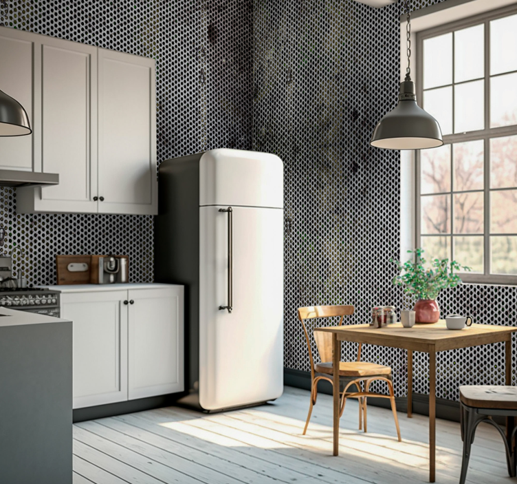 Foto tapete teksturama i uzorcima probušeni metal - TenStickers