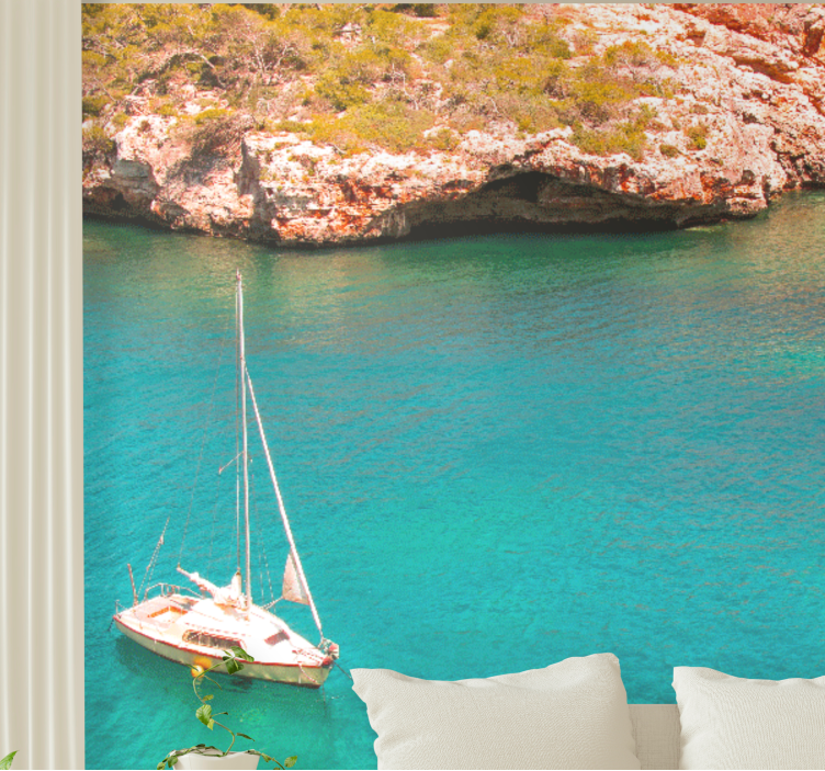 Foto tapeta jedrilica ocean - TenStickers