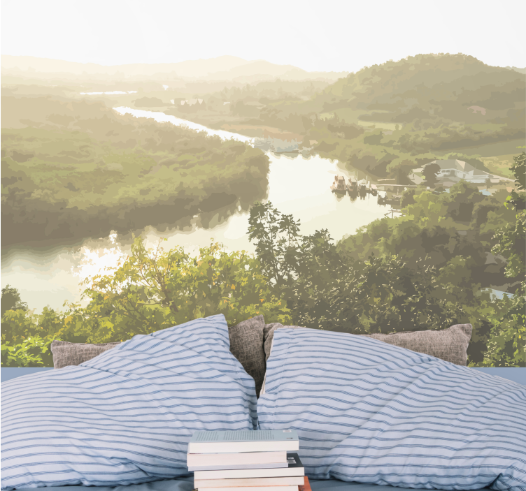 Foto tapeta miran pogled na rijeku - TenStickers