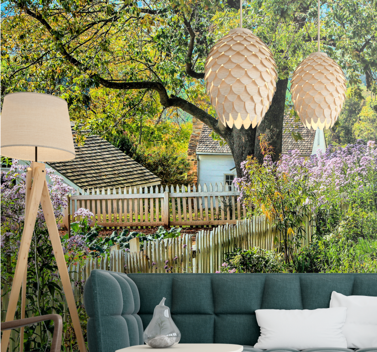 Foto tapeta miran pogled na vrt - TenStickers