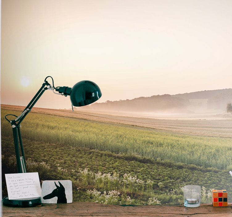 Foto tapeta mirni zeleni livadi - TenStickers