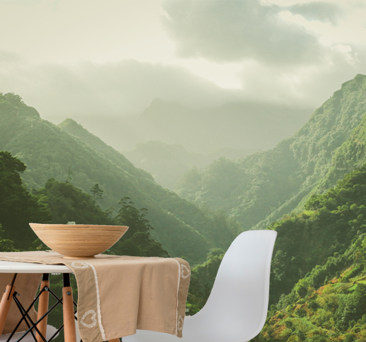 Foto tapeta pejzaž planinske doline - TenStickers