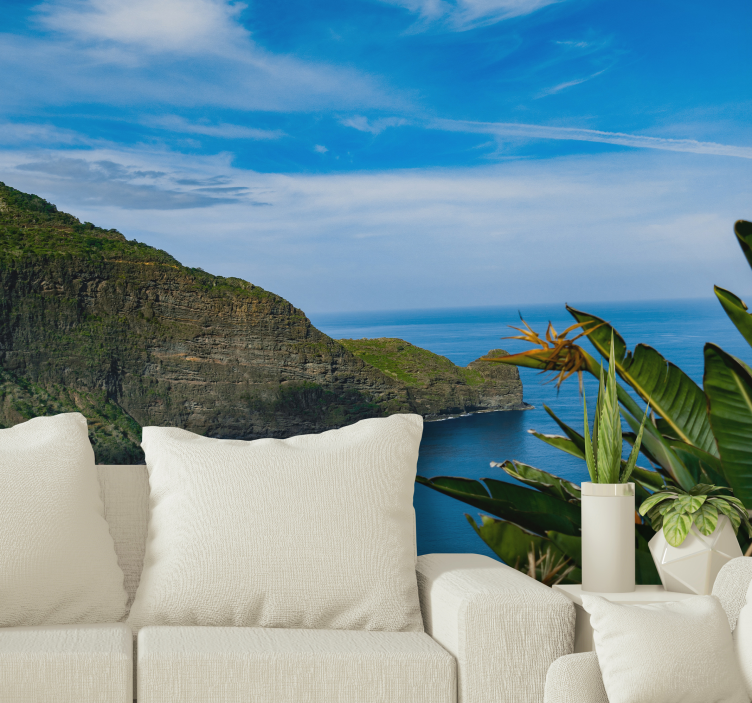 Foto tapeta pogledu na planine uz more - TenStickers