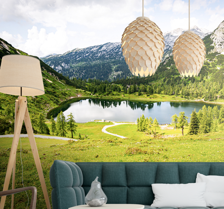Foto tapeta scenic alpine view - TenStickers