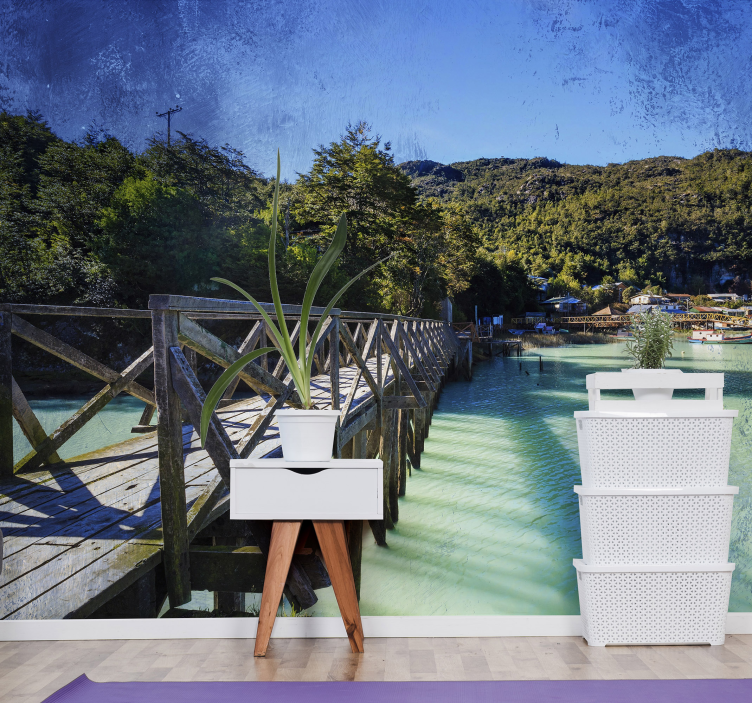 Foto tapeta slikovita obalna staza - TenStickers