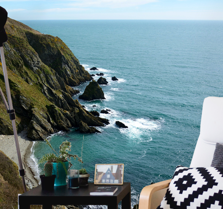 Foto tapeta struktura kamenja uz more - TenStickers