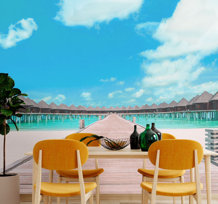 Foto tapeta tropski put do doka - TenStickers