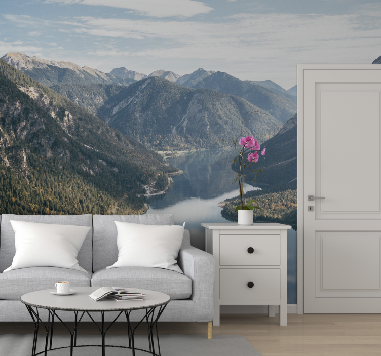 Foto tapeta veličanstven planinski pogled - TenStickers