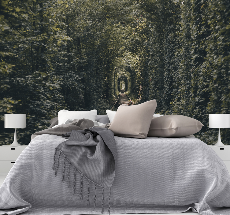 Foto tapeta Željeznički tunel put - TenStickers