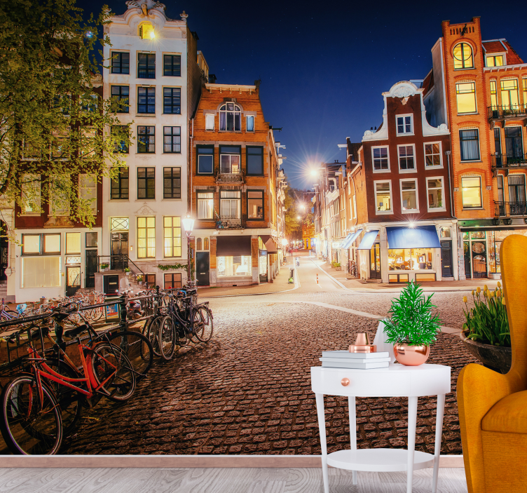 Foto tapete Ámsterdam Šarmantna ulica u amsterdamu - TenStickers