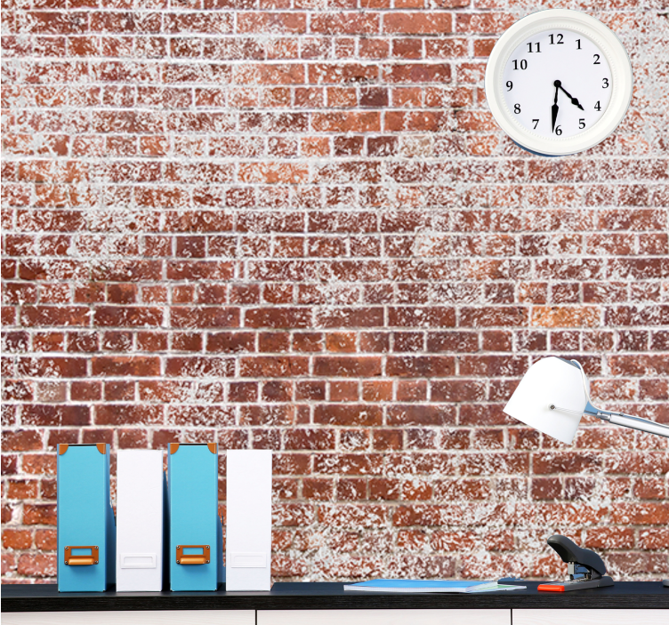 Foto tapete cigla s teksturiranom crvenom zidom - TenStickers