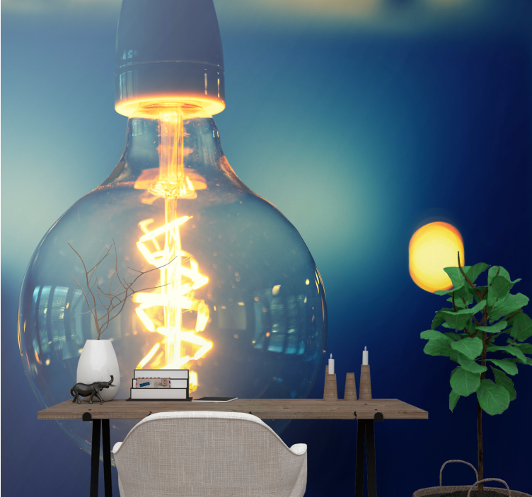 Foto tapete citat elegantna svjetiljka - TenStickers