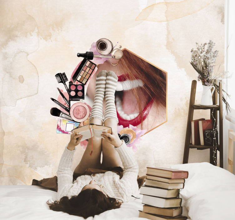 Foto tapete citat modni kozmetički proizvodi - TenStickers