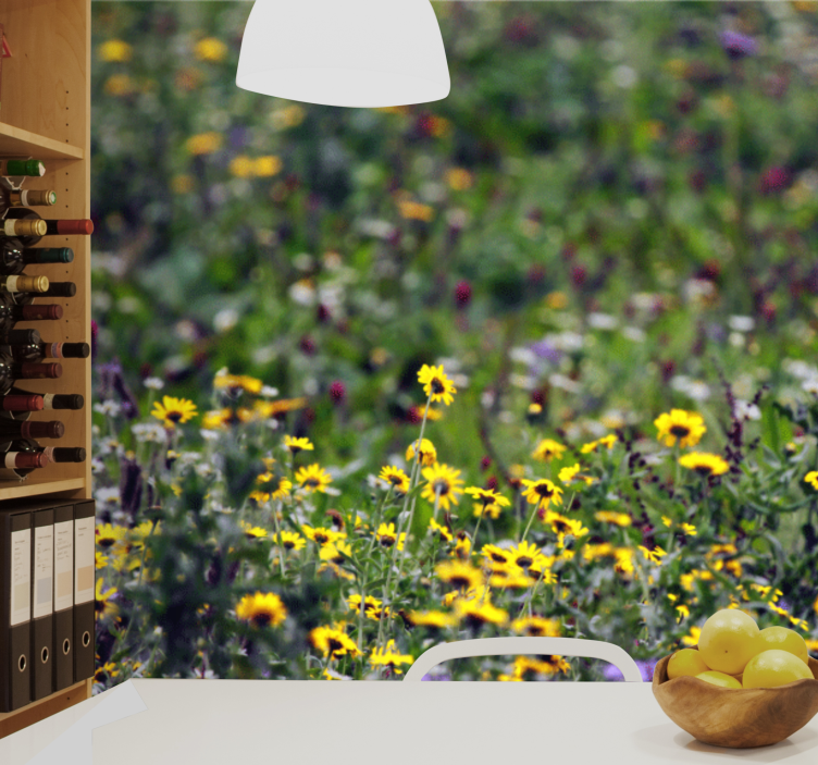 Foto tapete cvijet cvjetovi sunčanih livada - TenStickers