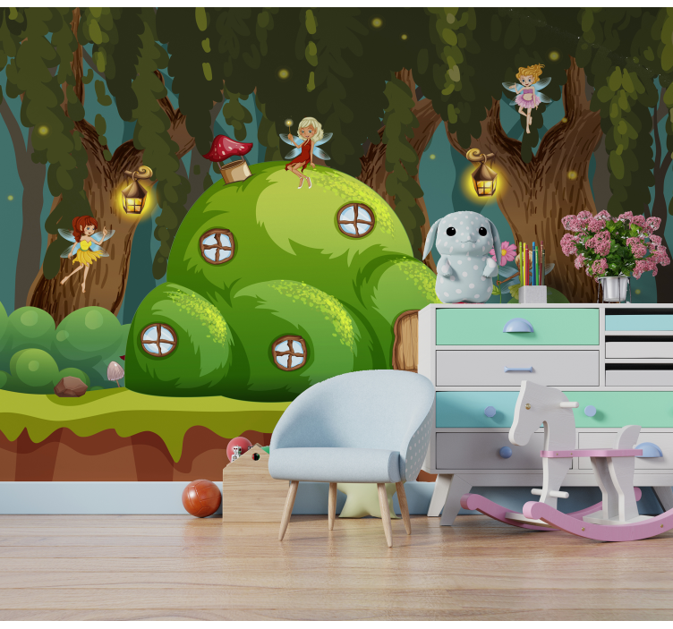 Foto tapete fantazija vila začarana šuma - TenStickers