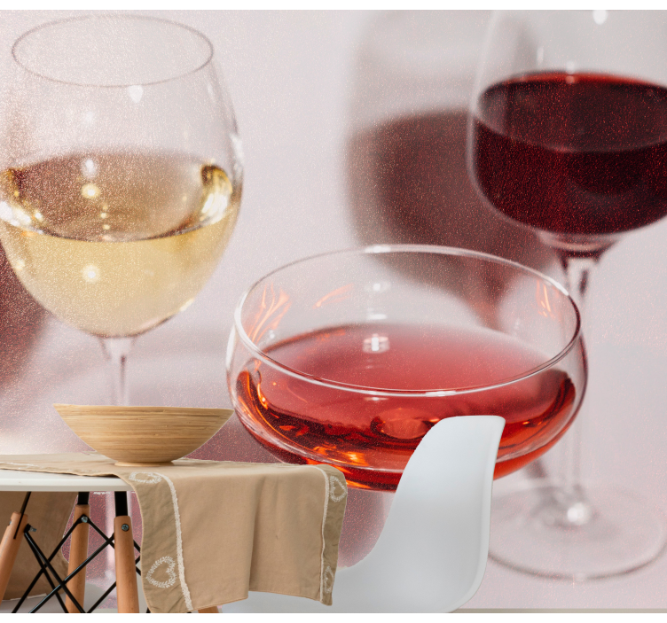 Foto tapete glazbene tematike elegantni vinski čaše - TenStickers