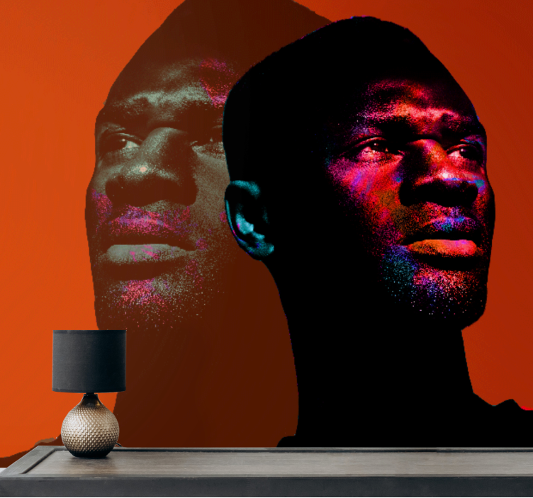 Foto tapete ljudi s dinamičnim siluetama portreta - TenStickers