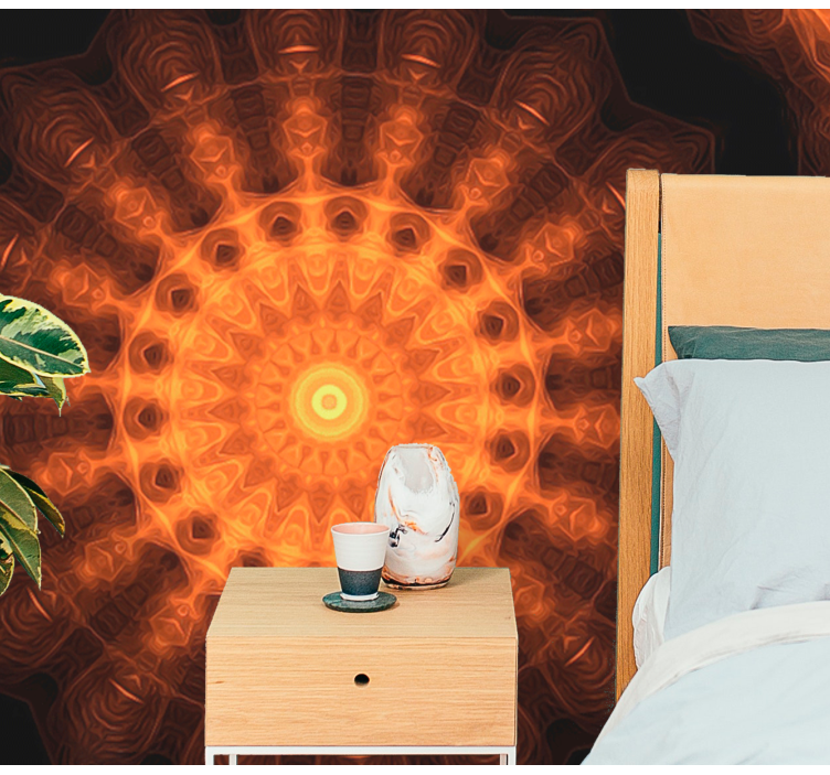 Foto tapete mandale blistavi kružni uzorak - TenStickers