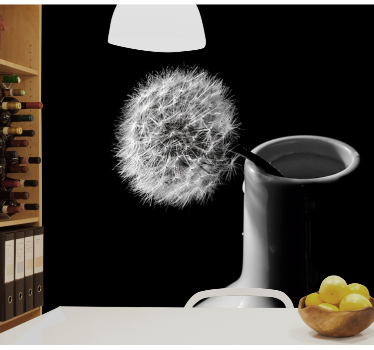 Foto tapete maslačka maslačak u vazi - TenStickers