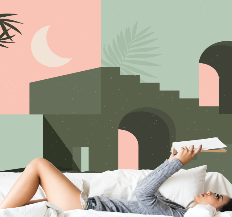 Foto tapete moderno apstraktna geometrijska kompozicija - TenStickers