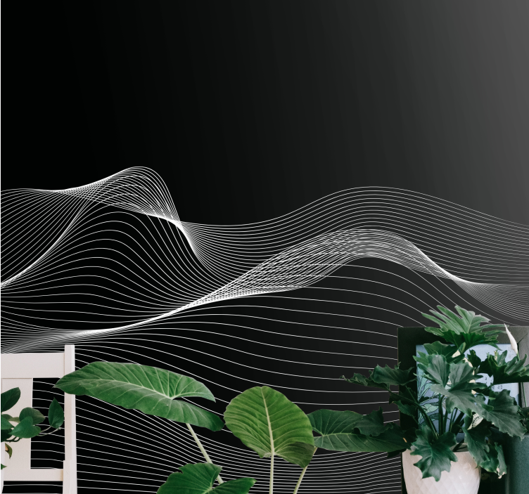 Foto tapete moderno elegantne tekuće linije - TenStickers