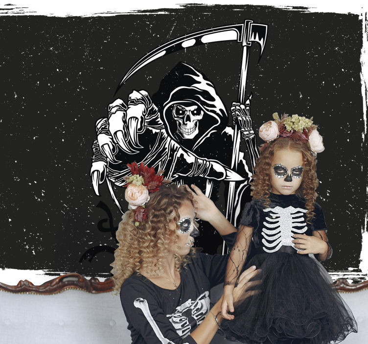 Foto tapete noć vještica ilustracija grim reapera - TenStickers