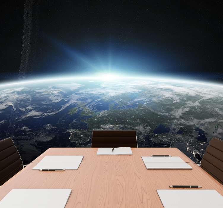 Foto tapete prostor pogled na zemlju iz perspektive - TenStickers