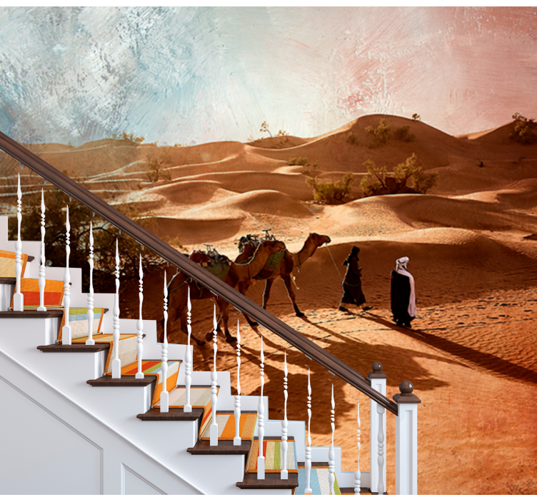 Foto tapete pustinja putovanje pustinjske karavane - TenStickers