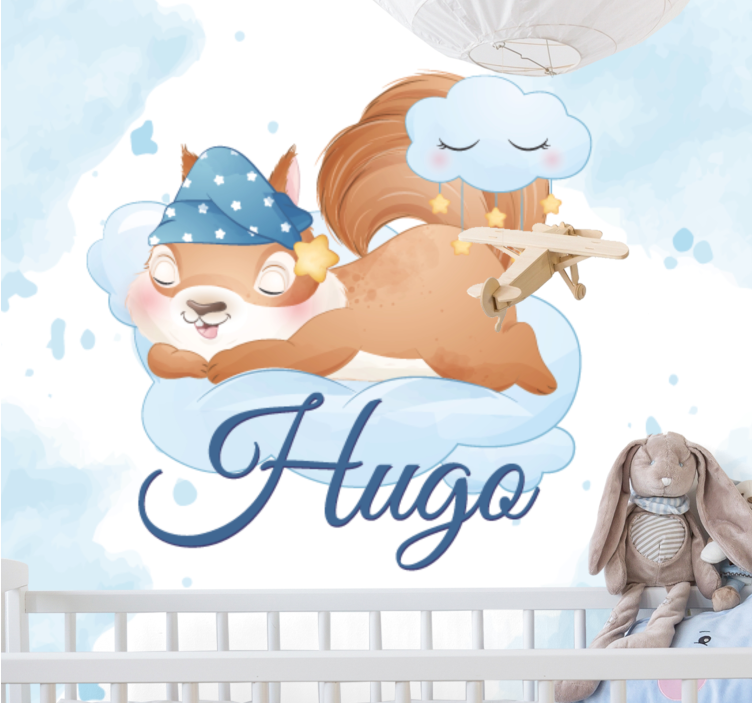 Foto tapete rasadnik snovi uspavane vjeverice - TenStickers