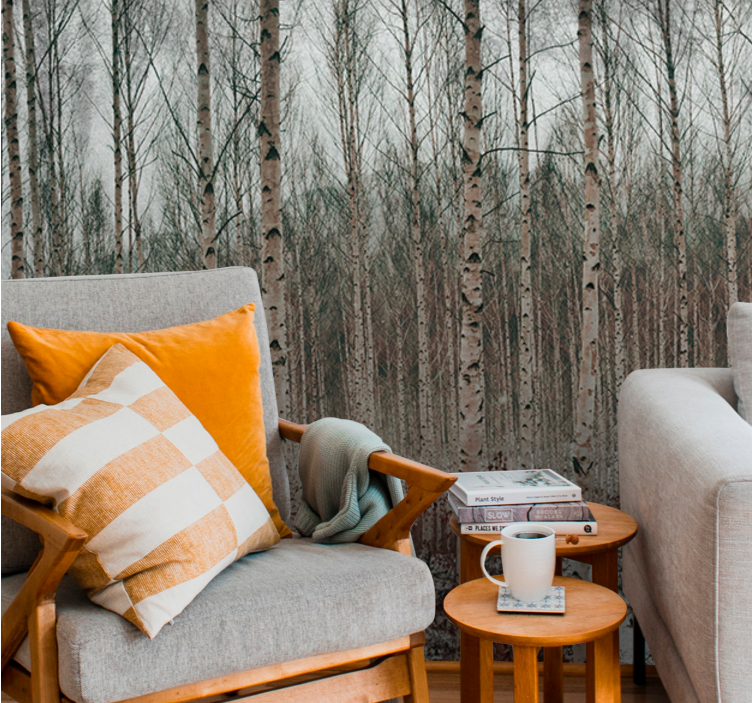 Foto tapete šumski pejzaž breza - TenStickers