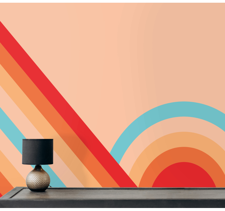 Foto tapete teksturom i uzorkom retro geometrijski uzorci - TenStickers