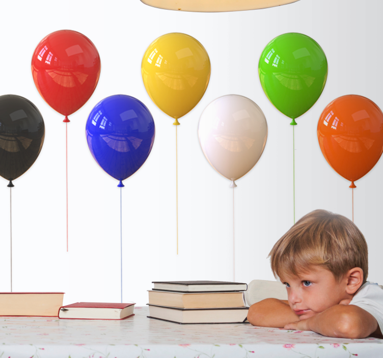 Foto tapete teksturom i uzorkom Šareni baloni - TenStickers